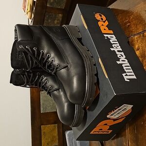 Timberland Pro Sawhorse 6" Composite Toe 10W Mens Work Boots Black